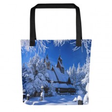 Tote Bag with Winter Scene